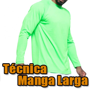 camiseta técnica manga larga